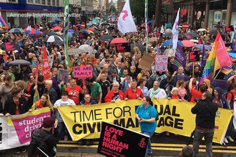 thousands march in belfast for gay marriage on top