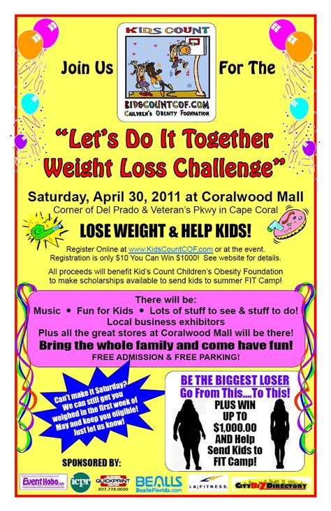 weight loss challenge poster