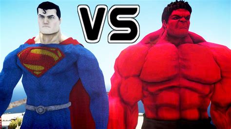 Superman Vs Red Hulk Epic Battle Youtube