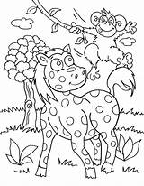 Coloring Pages Animal Safari Topsy Wild Color Jungle Animals Colouring Turvy Tim Print Cute Kids Land Worm Retriever Golden sketch template