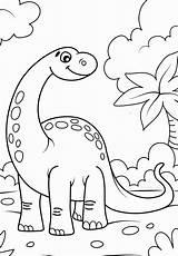 Dinosaure Brachiosaurus Pintar Dinossauro Coloringbay Dinossauros Giganotosaurus Coloridas Lápis Cera Crianças Colas Canetas Fornecer Pode sketch template