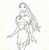 Pocahontas Princess sketch template