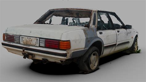 abandoned car free raw scan download free 3d model by renafox