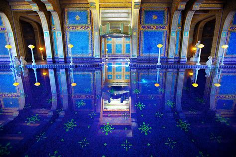 blue pool reflection hearst castle indoor pool roman po flickr