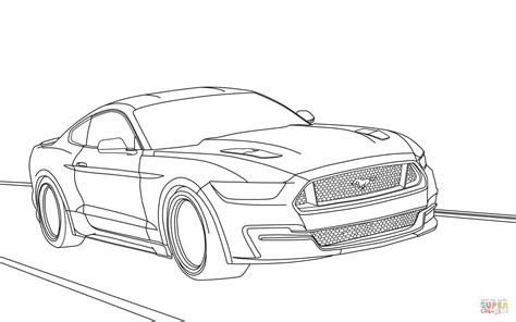 gambar ford mustang  coloring page  printable pages click cars