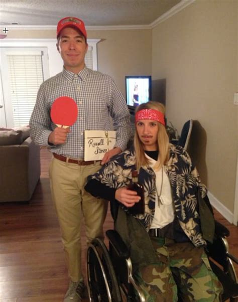 forrest gump and lt dan taylor homemade halloween couples costumes