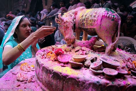 Photos Show The Indian Pilgrim Site Where Hindu Festival Of Holi Is