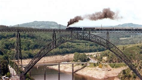transpress nz steam passenger train   garabit viaduct france