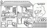 House Coloring Room Salvo Para Sketchite Casas sketch template