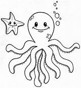 Octopus Mewarnai Coloring Gambar Hewan Laut Bintang Gurita Preschool Anak Ikan Animasi Digambar Bagus Designlooter Ilustrasi Getdrawings Preschoolers sketch template