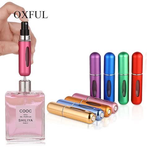 portable mini refillable perfume bottle  spray scent pump empty