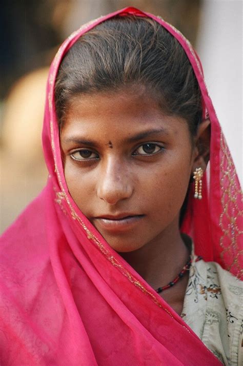 Girl From A Small Village Rajasthan India In 2020