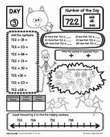 Grade Number Coloring Rounding sketch template