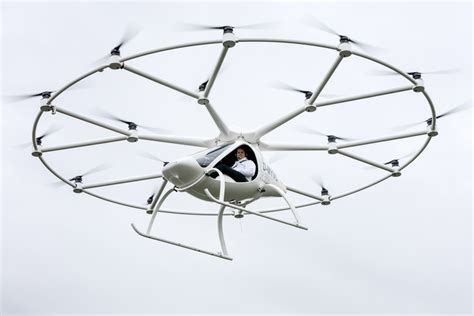 volocopter german  rotor drone hybrid personal flight vehicle passes   manned flight