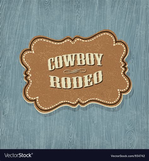 retro western label royalty  vector image vectorstock