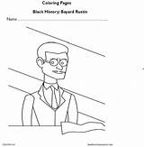Bayard Rustin Coloring Pages Worksheet History Edumonitor sketch template