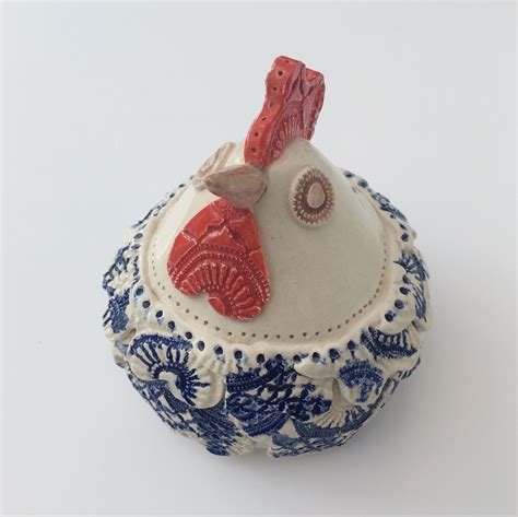 ceramic chicken ceramic sculpture ceramic gifts handmade ceramics