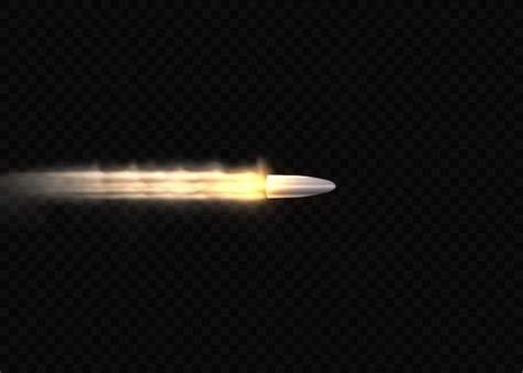 premium vector gunshots bullet  motion smoke trails realistic flying bullet  motion