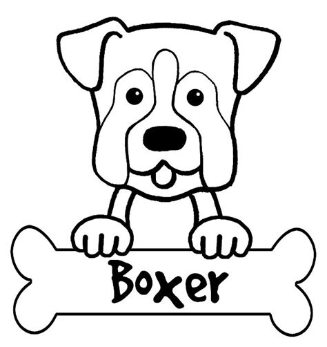 boxer dog coloring pages  printable coloring pages dog