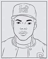 Coloring Rapper Pages Rappers Drake Gangsta Chance Bun Rap Book Printable Drawing Print Hat Color Colouring Tumblr Activity Colour Books sketch template