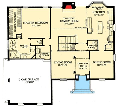 colonial home   floor master wp architectural designs house plans