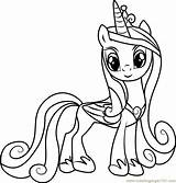 Pony Cadence Coloring Little Princess Cadance Pages Friendship Magic Coloringpages101 Print Printable Shining Getcolorings Armor sketch template