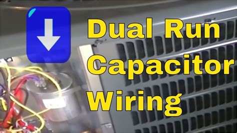 wiring diagram   air conditioner run capacitor hvac training dual run capacitor wiring