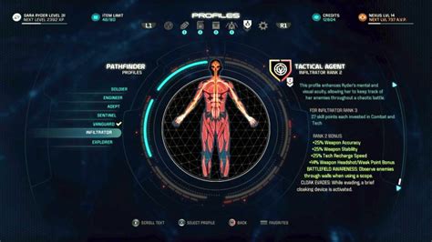Infiltrator Character Profiles Mass Effect Andromeda