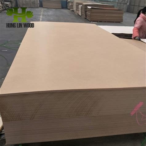 E1 Grade Carb P2 Plain Raw Mdf For Furniture Decoration Hunglin Wood