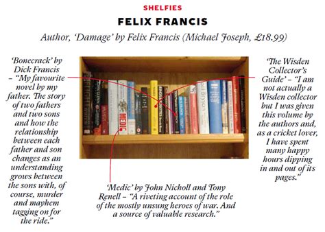 the saturday miscellany how to make a pitch felix francis bookshelf