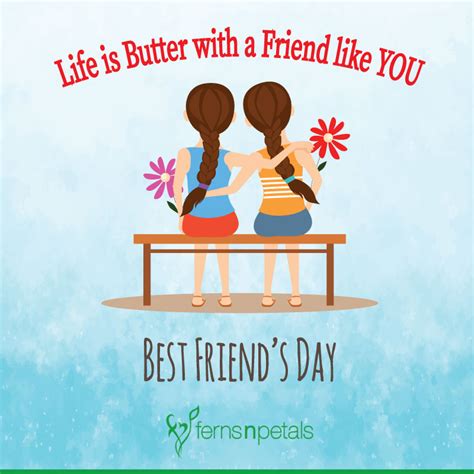 friends day  quotes images  ferns  petals