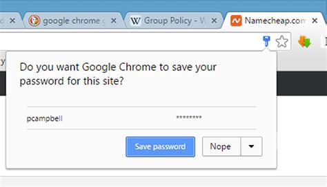 set google chrome password    set password  chrome