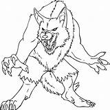 Werewolf Coloring Pages Goosebumps Kids Sheets Printable Drawing Outline Monster Evil Cartoon Wolf Tattoo Draw Simple Colouring Halloween Monsters Color sketch template