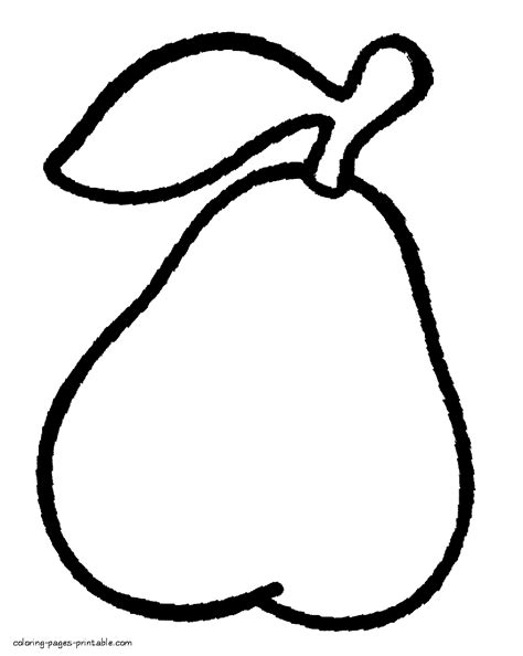 pear coloring page   kids coloring pages printablecom