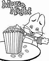 Coloring Popcorn Ruby Pages Max Bridges Printable Kernel Movie Color Drawing Night Getcolorings Print Christmas Getdrawings Colorings Unique Corn Candy sketch template