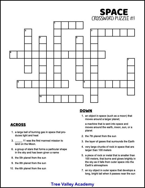 space themed crossword puzzles crossword puzzles crossword word