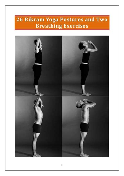 bikram yoga poses chart printable allyogapositionscom illustrated