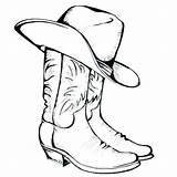 Cowboy Coloring Printable Pages Hat Boots Western Cowgirl Cowboys Drawing Cattle Dallas Osu Boot Logo Silhouette Clip Color Getcolorings Kids sketch template