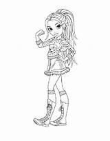 Moxie Coloring Pages Girlz Girls Girl Dolls Prince Dresses Print Printable sketch template