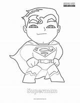 Coloring Superman Fun Super sketch template