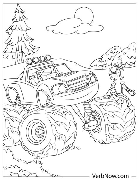 monster truck coloring pages book   printable