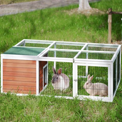 indoor rabbit cage wooden rabbit hutch playpen chicken coop pet house small animal cage