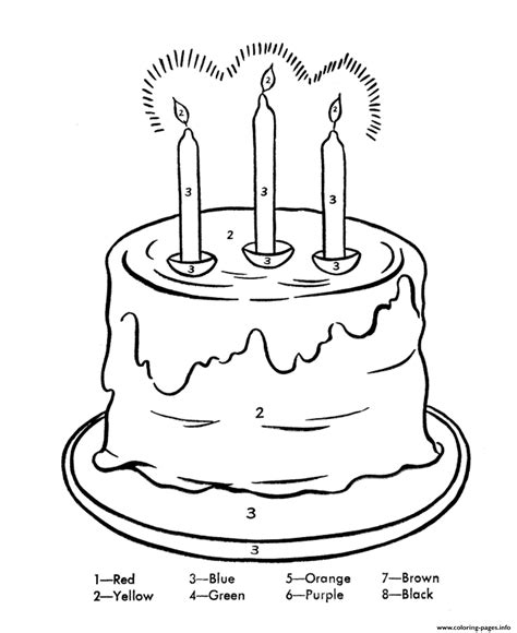 birthday cake  kidsdff coloring page printable