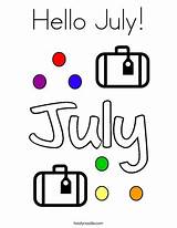 July Hello Coloring Pages Noodle Twisty Months Twistynoodle Favorites Login Add sketch template