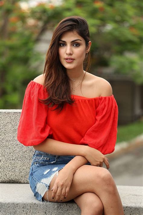Desi Actress Pictures Rhea Chakraborty Displays Her Sexy Legs And