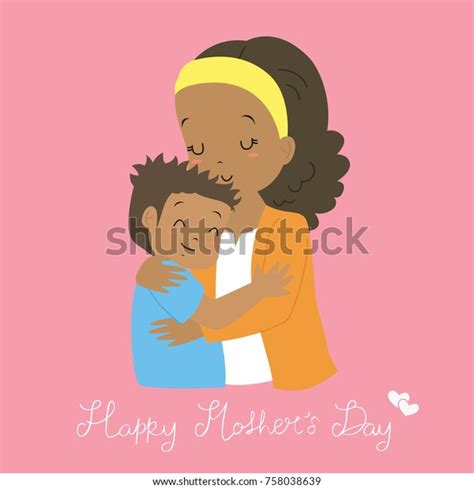happy mothers day african american mother stock vector