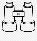 Binoculars Coloring Clipart Graphics Vector Pinclipart sketch template