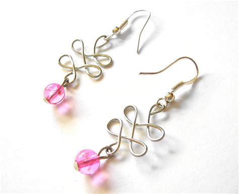 wire wrap earrings beads  roni