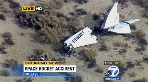 Pilot Dies As Virgin Galactic S Spaceshiptwo Is Destroyed In Test
