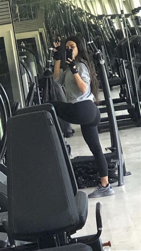 Kim Kardashian Hits The Gym Despite Being So Ill As She Says